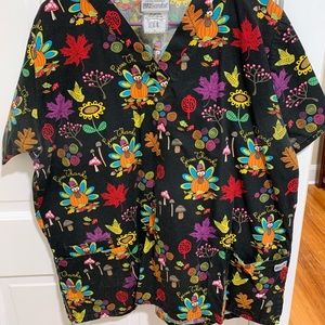 UA Thanksgiving Scrub Top